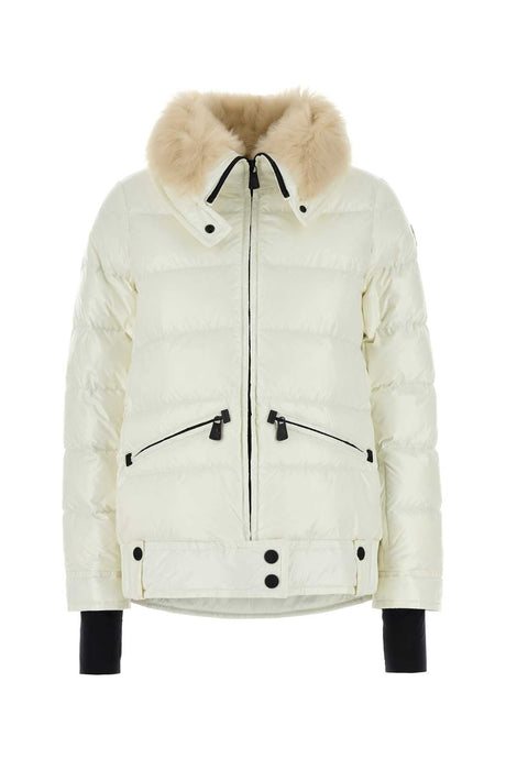 MONCLER GRENOBLE White Nylon Arabba Down Jacket - Women's Outerwear