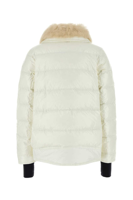 MONCLER GRENOBLE White Nylon Arabba Down Jacket - Women's Outerwear