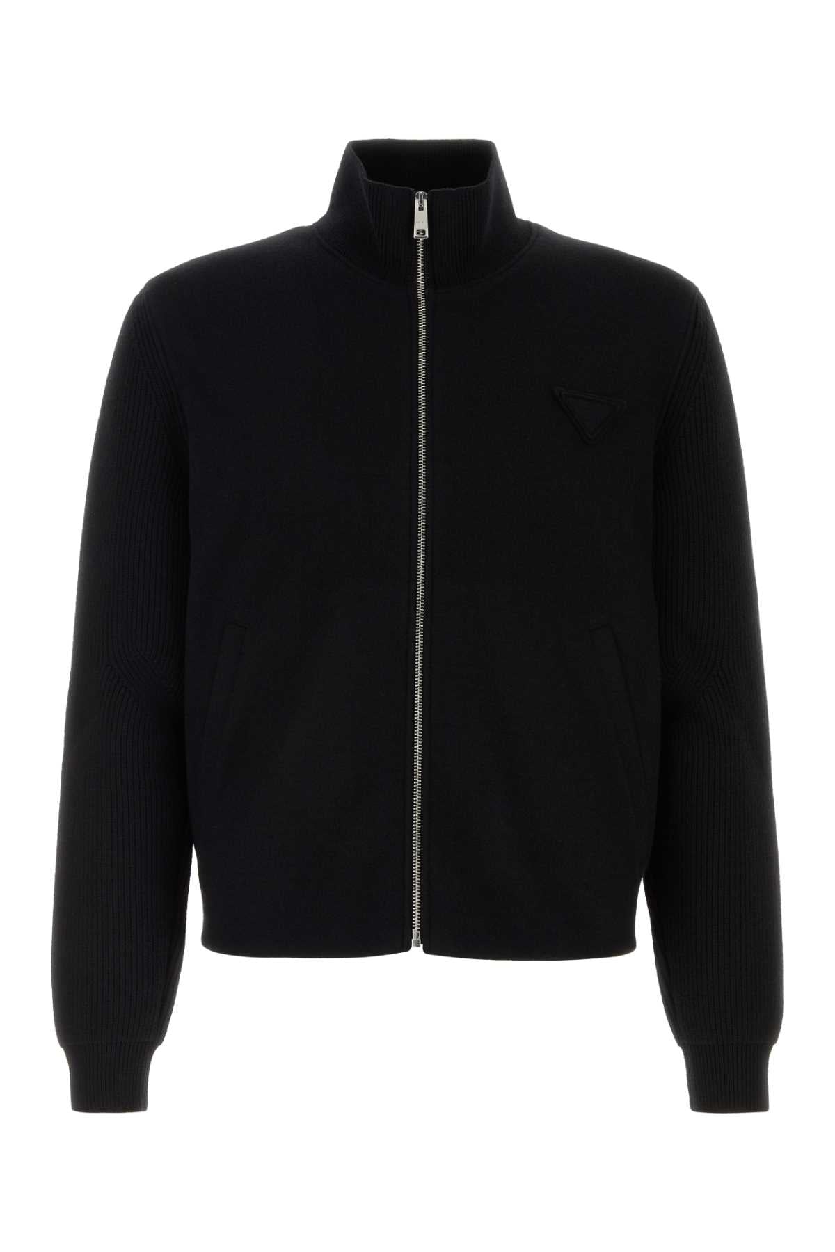 PRADA Stretch Wool Blend Cardigan for Men