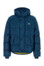 PRADA Recycled Fabric Light Blue Down Jacket for Men