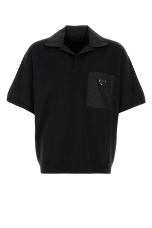 PRADA Timeless Wool Polo Shirt for Men - Classic Fit