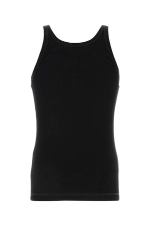 DOLCE & GABBANA Essential Black Cotton Tank Top for Men