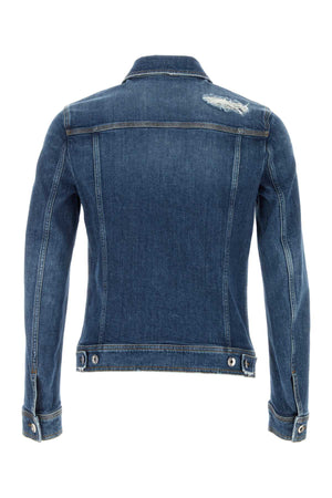 DOLCE & GABBANA Stylish Stretch Denim Jacket for Men