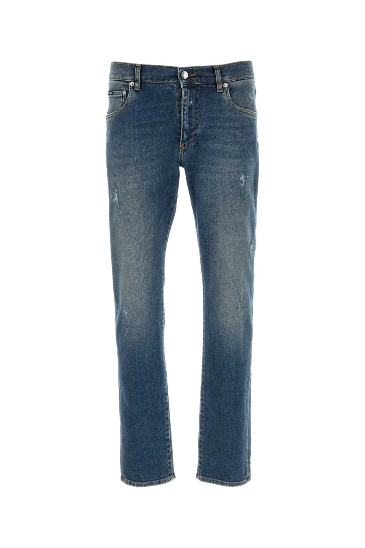 DOLCE & GABBANA Stretch Denim Jeans for Men - Perfect Fit