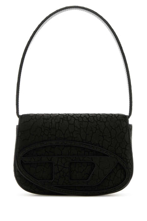 DIESEL Mini Black Leather Shoulder Handbag