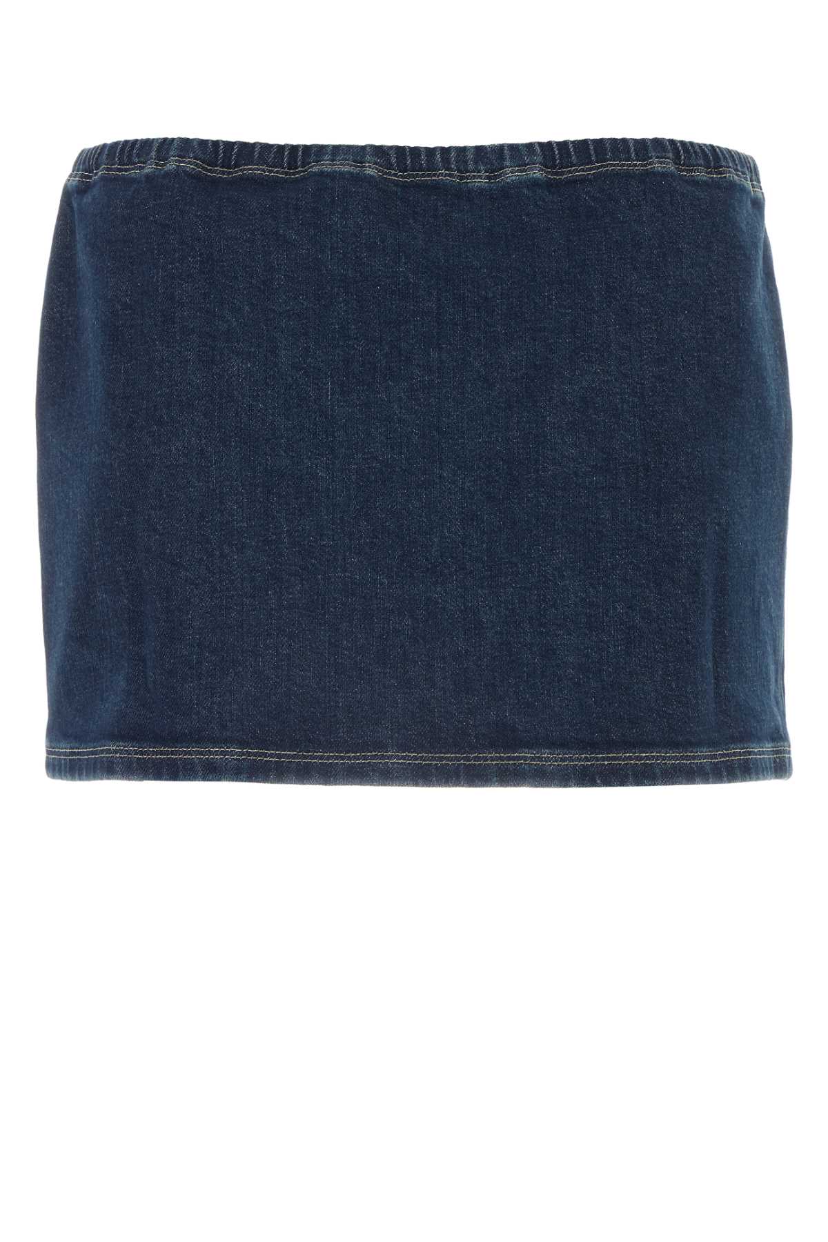 MIU MIU Stylish Stretch Denim Mini Skirt