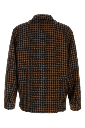 VERSACE Two-tone Tweed Shirt for Men