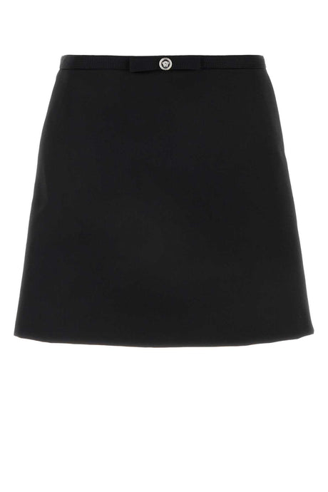 VERSACE Elegant Responsible Wool Cavallery Skirt