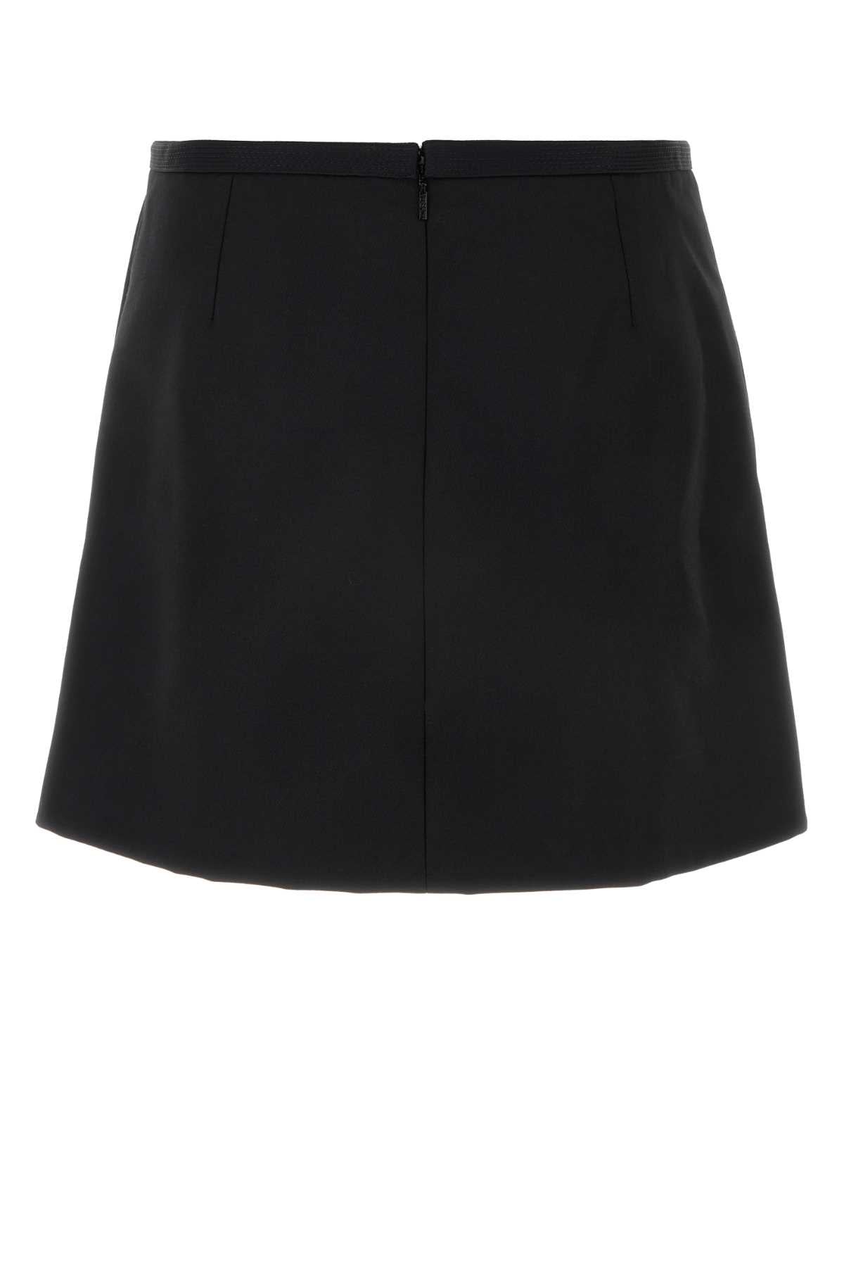 VERSACE Elegant Responsible Wool Cavallery Skirt