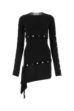 THE ATTICO Chic Black Mini T-Shirt Dress