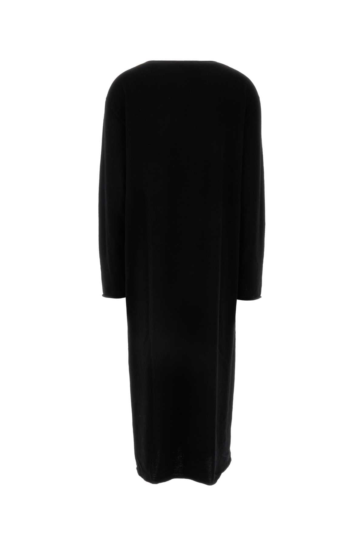 PHILOSOPHY DI LORENZO SERAFINI Elegant Black Wool Blend Mini Dress