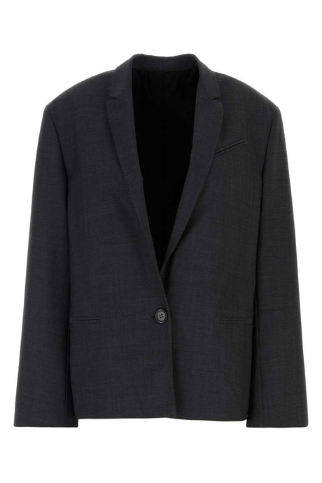 PHILOSOPHY DI LORENZO SERAFINI Graphite Stretch T-Shirt Blazer for Women