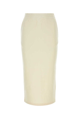 PRADA Chic Cream Cotton Skirt