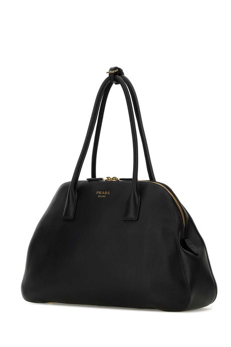 PRADA Medium Leather Shopping Handbag - Chic Black Design