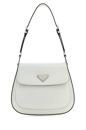 PRADA Mini White Leather Cleo Shoulder Handbag