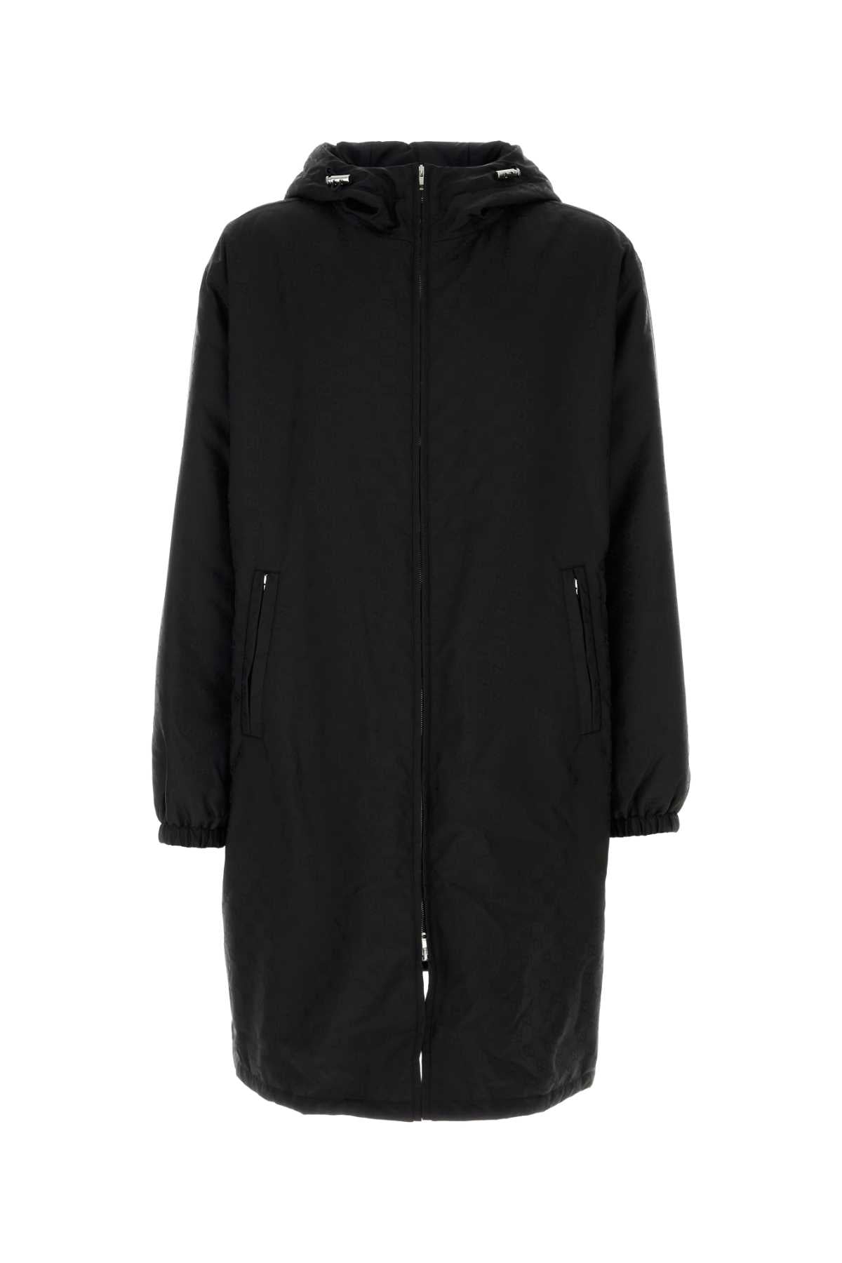 GUCCI Black Nylon Parka Jacket for Men