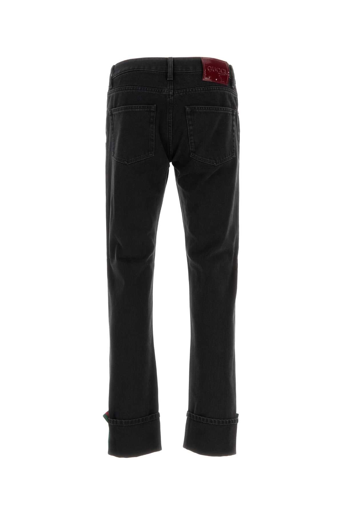 GUCCI Men's Black Denim Jeans