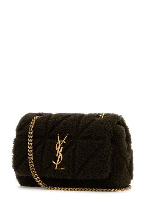 SAINT LAURENT Mini Mud Shearling Jamie Small Shoulder Handbag