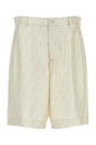 FENDI Embroidered Silk Bermuda Shorts