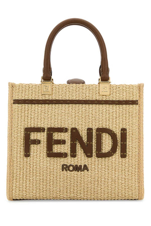 FENDI Mini Raffia Sunshine Handbag