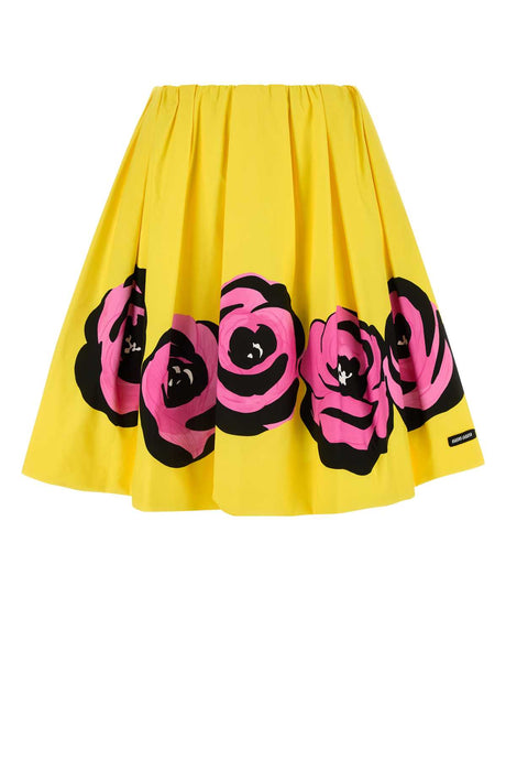 MIU MIU Vibrant Mini Poplin Skirt for Women