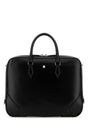 MONTBLANC Large Briefcase - Classic Black Leather