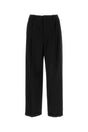 SAINT LAURENT Sophisticated Black Flannel Trousers for Men