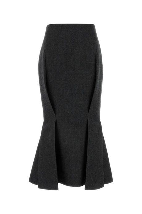 PRADA Charcoal Wool Mini Skirt