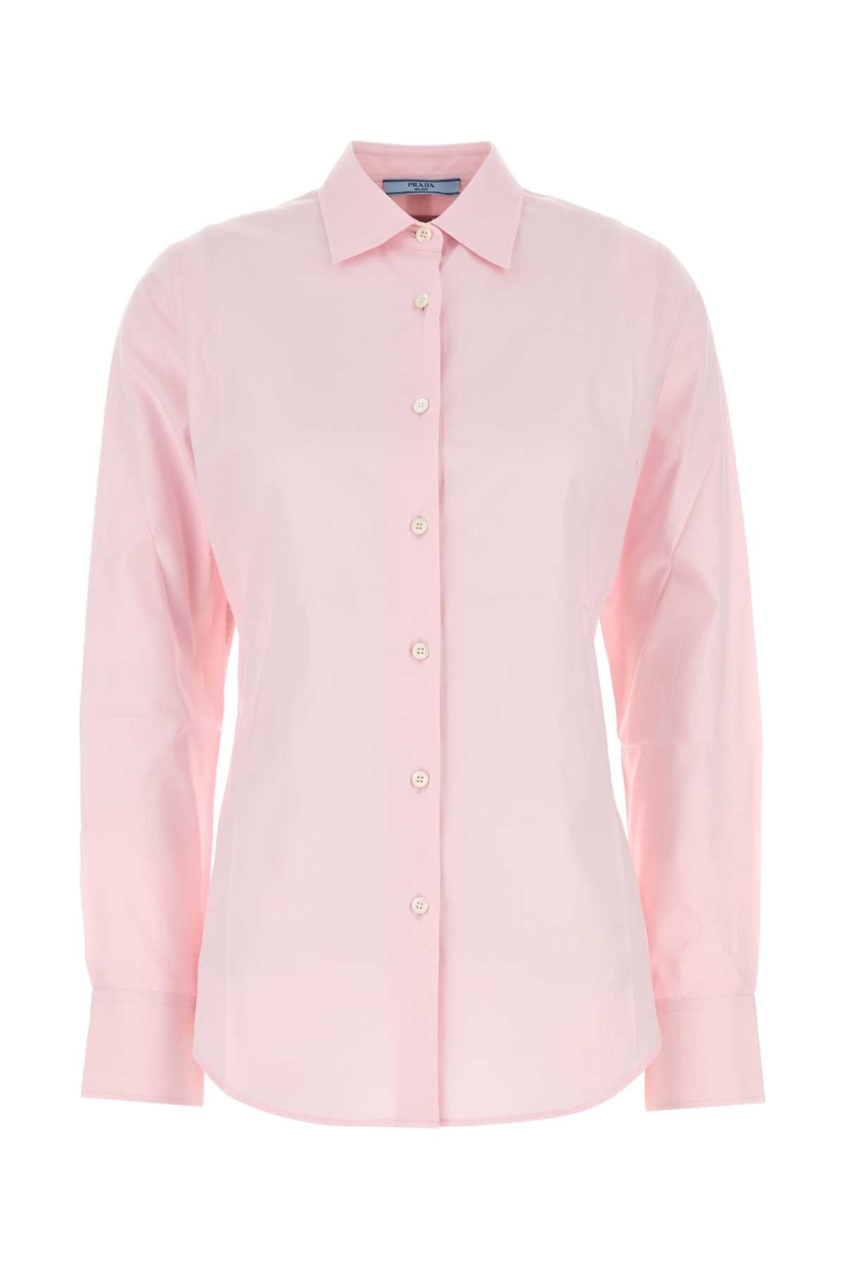 PRADA Pastel Pink Oxford Shirt for Women