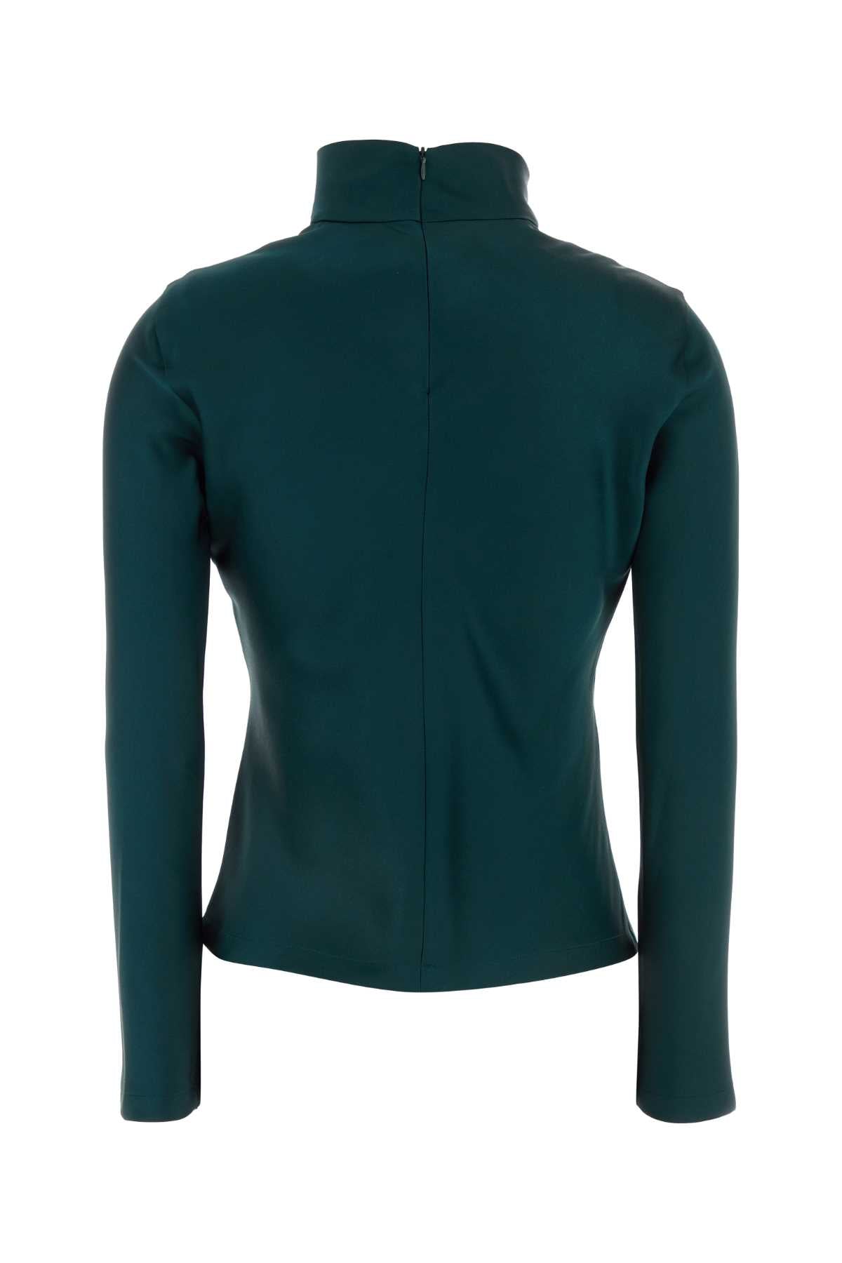 GIORGIO ARMANI Emerald Satin Luxury Top