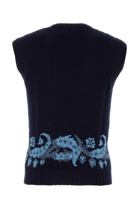 ETRO Stylish Dark Blue Cotton Vest for Men