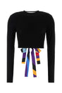 EMILIO PUCCI Chic Black Viscose Blend Sweater