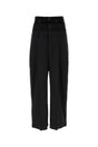 BALENCIAGA Classic Black Wool Blend Pants for Men