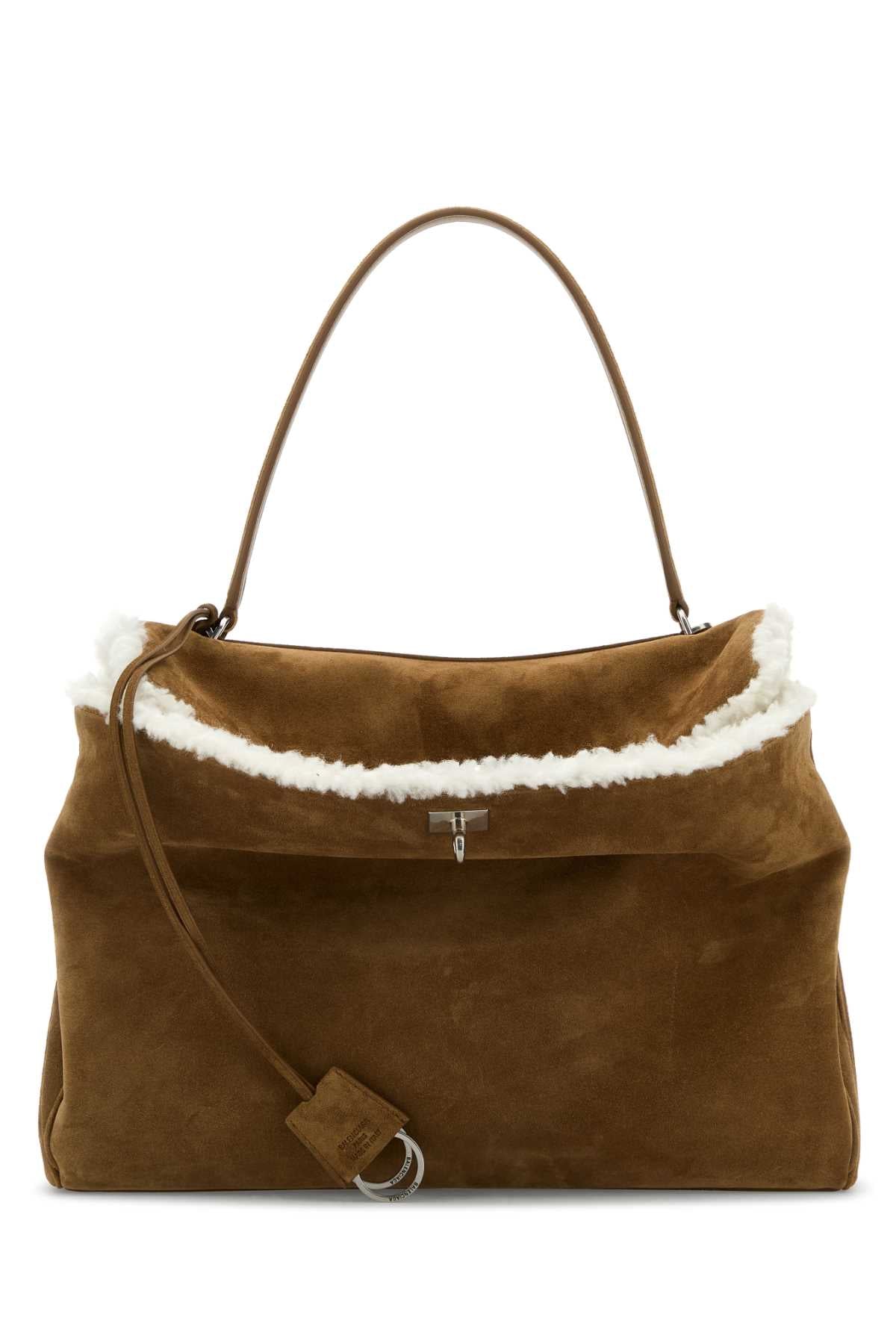 BALENCIAGA Large Suede Rodeo Handbag - Classic Design