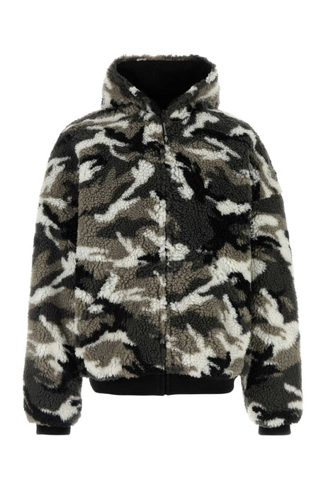 BALENCIAGA Bold Printed Teddy Jacket for Men