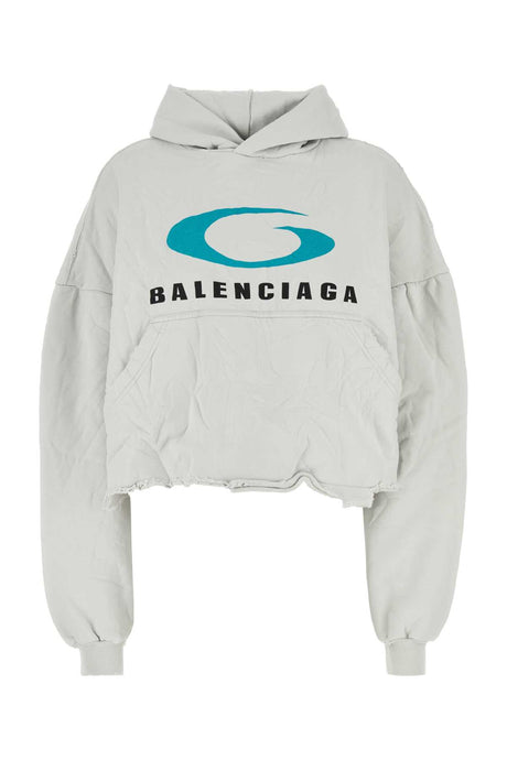 BALENCIAGA Chalk Cotton Sweatshirt for Women