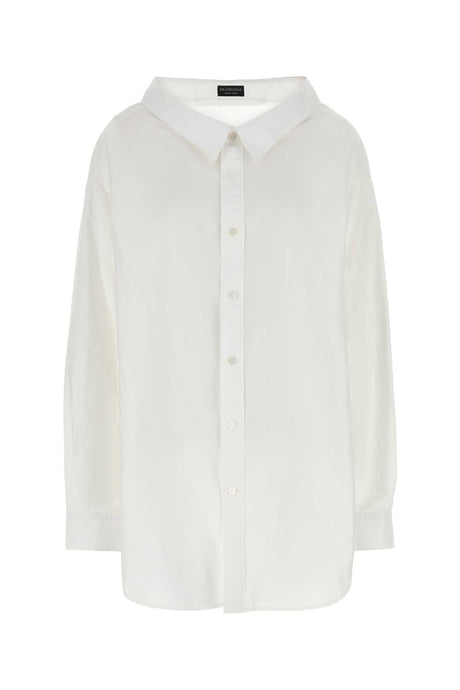 BALENCIAGA Chic Women's Classic Popeline Shirt