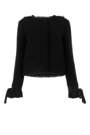 ALBERTA FERRETTI Classic Black Wool Blazer