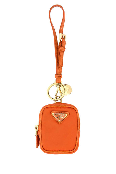 PRADA Mini Re-Nylon Key Ring - 7 cm x 6 cm