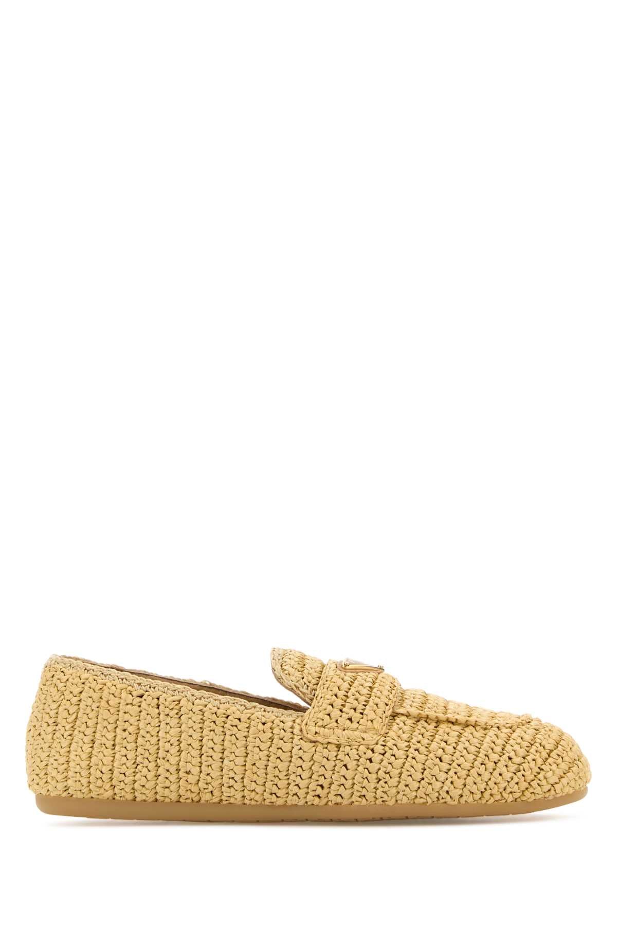 PRADA Stylish Raffia Loafers for Women