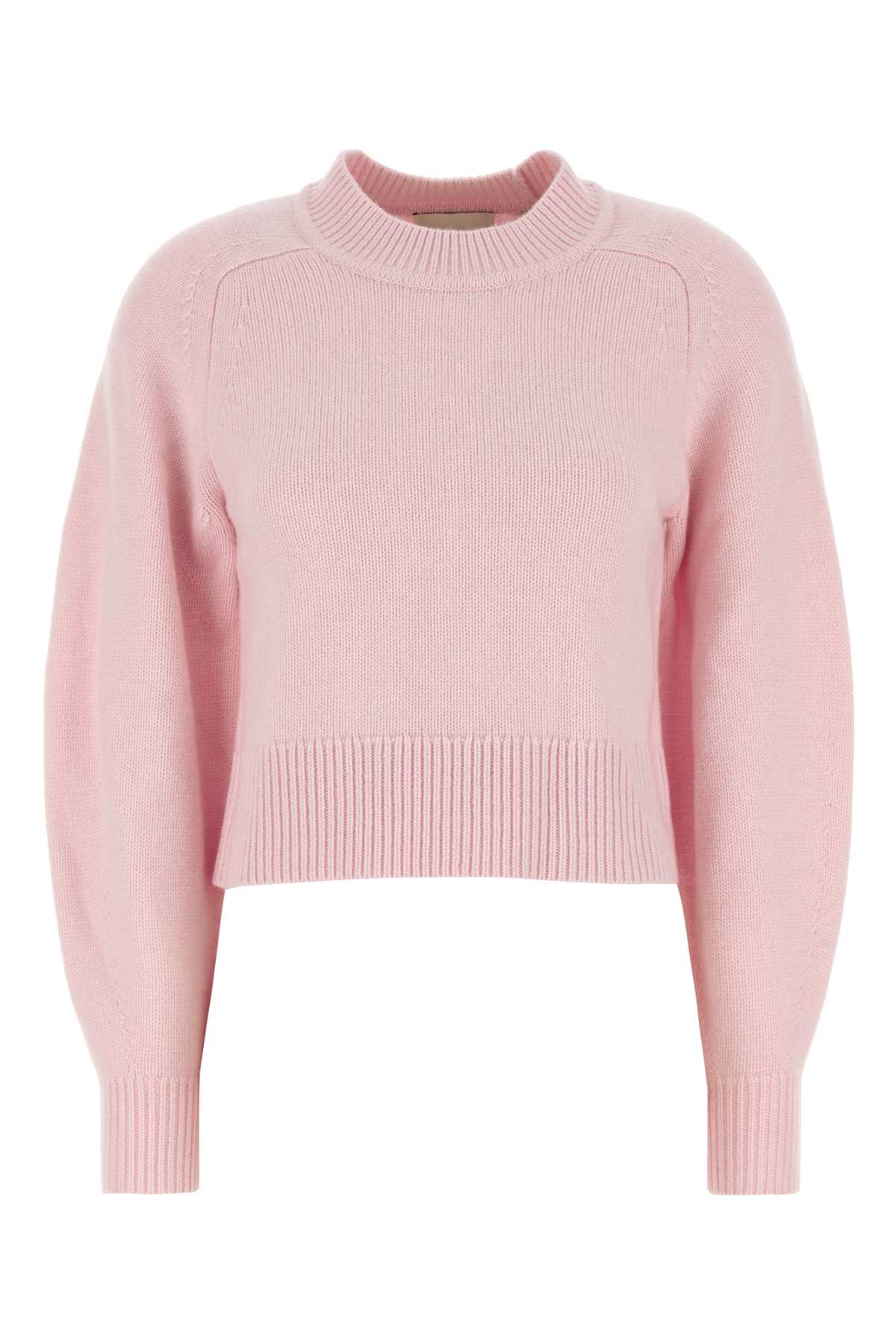 ISABEL MARANT Pastel Pink Cotton Blend Leandra Sweater - Size L