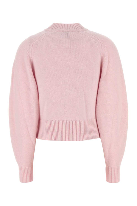 ISABEL MARANT Pastel Pink Cotton Blend Leandra Sweater - Size L