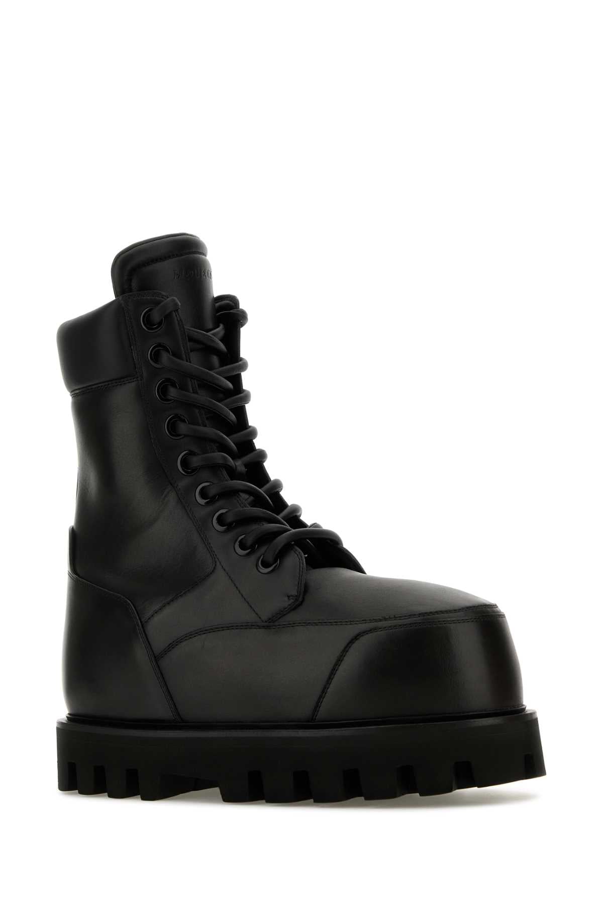 ALEXANDER MCQUEEN Elegant Black Leather Ankle Boots for Men