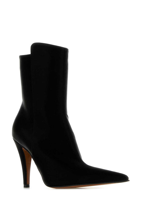 ALEXANDER MCQUEEN Elegant Fabric Ankle Boots with 9.5 cm Heel