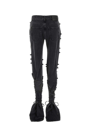 ALEXANDER MCQUEEN Classic Women's Black Denim Jeans