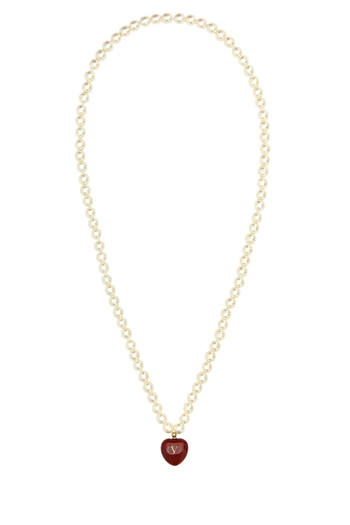 VALENTINO GARAVANI Elegant Ivory Pearls Necklace - 85 cm