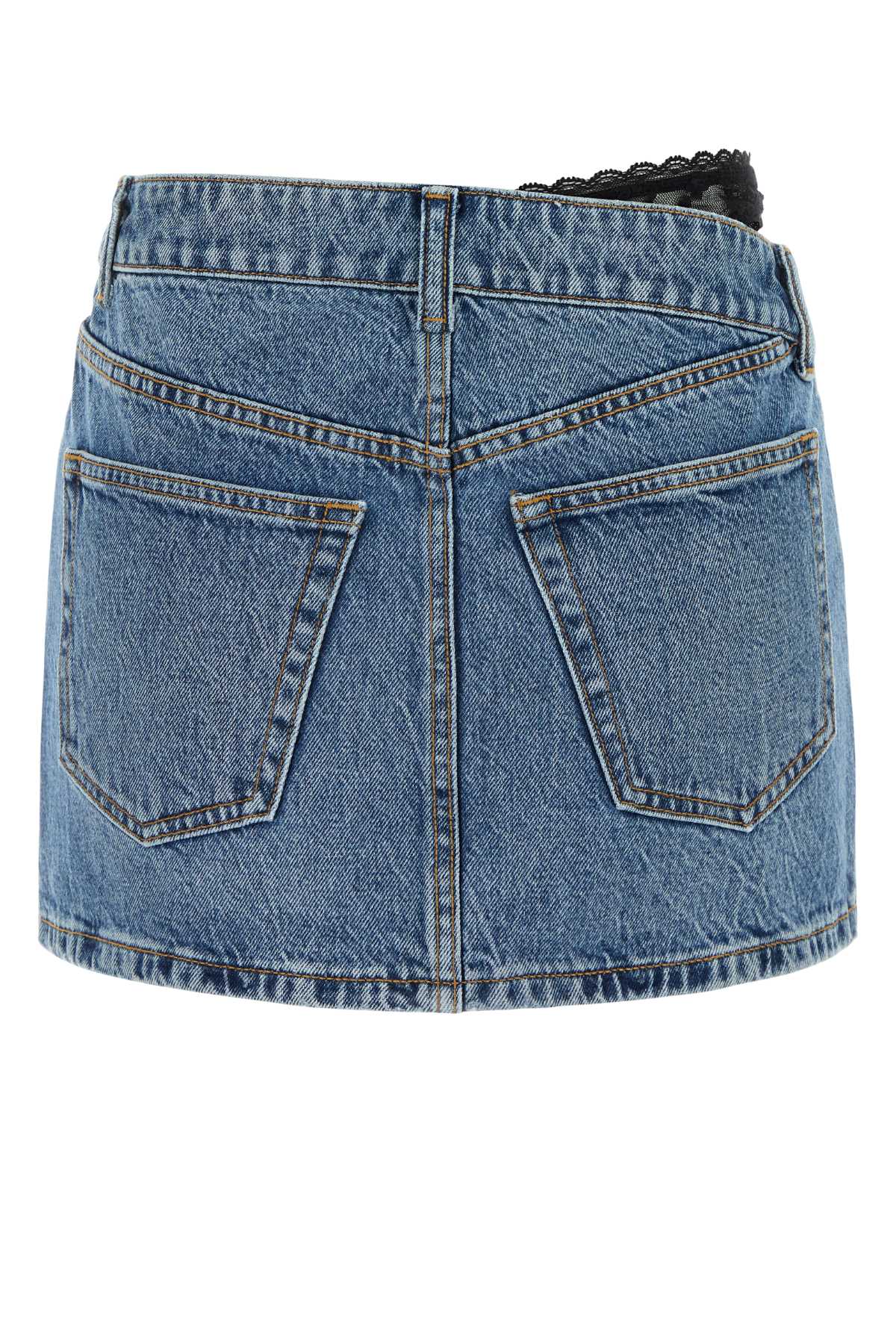 ALEXANDER WANG Chic Denim Mini Skirt