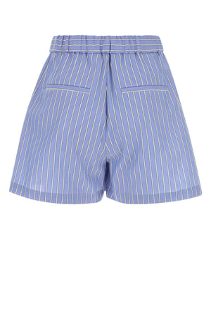 MARNI Embroidered Poplin Mini Shorts