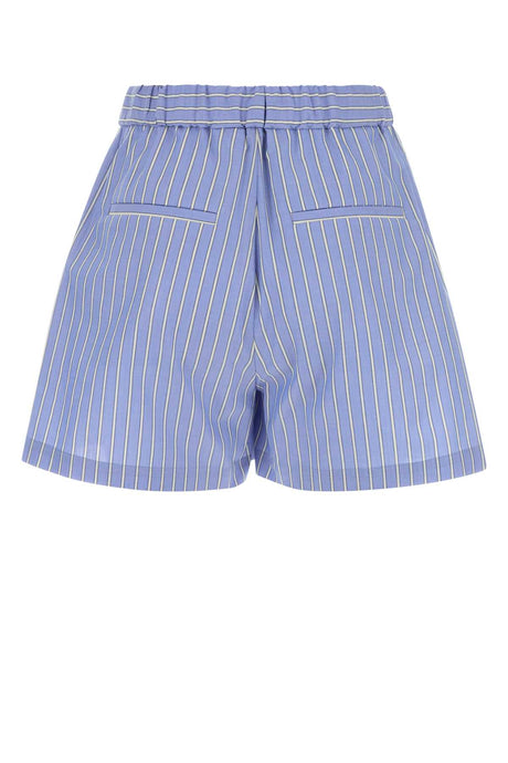 MARNI Embroidered Poplin Mini Shorts