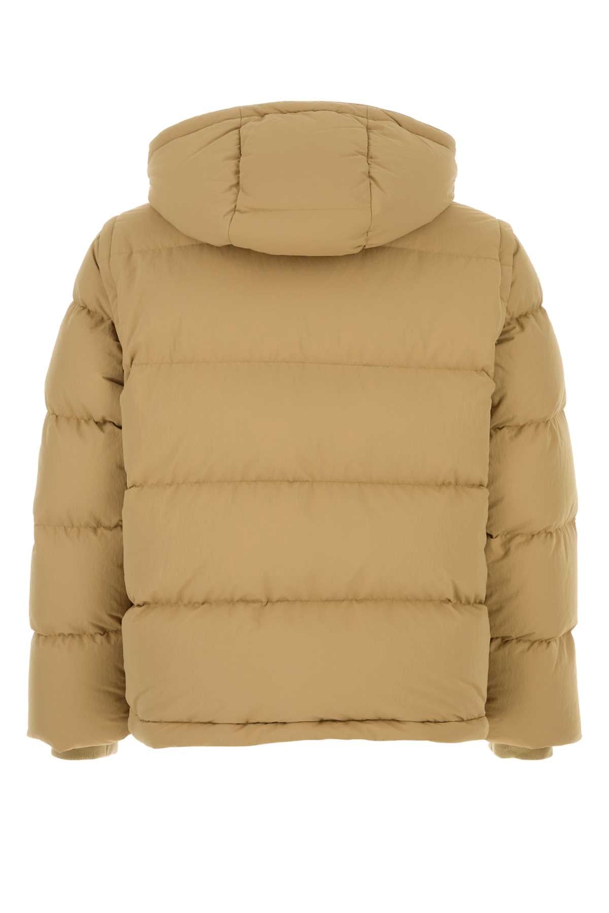 BURBERRY Padded Beige Nylon Jacket for Men